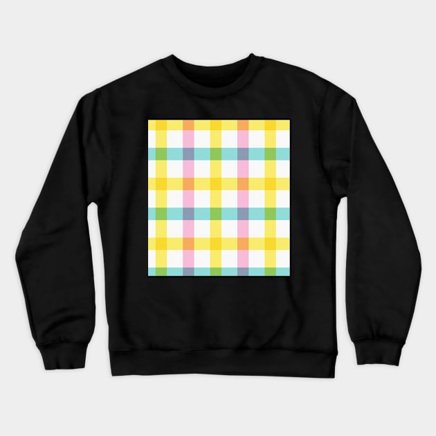 Colorful Square Pattern Crewneck Sweatshirt by BlackRose Store